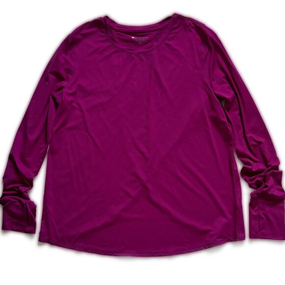 TWO Athleta Sunlover Tulip Back Tops NEW Deep Magenta and Navy Blue - Picture 2 of 16